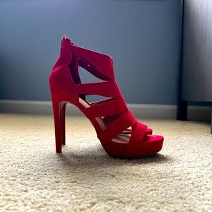 Candies red platform heels - size 7.5